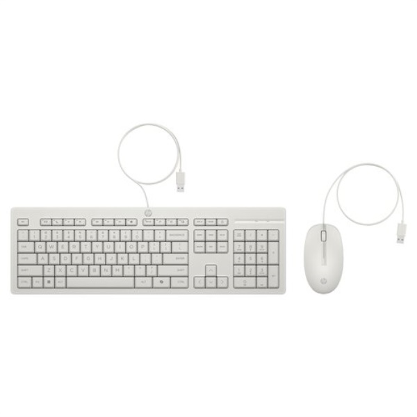 Tastiera e mouse Hp AW5S6AA 225 Wired White