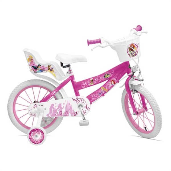 Bicicletta Mandelli 120145105 DISNEY SPORT ONE con rotelle Fucsia e Bi