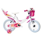 Esperia - Bicicletta Esperia 25150E BIMBA STARLET con rotelle e accessori Bianco