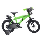 Esperia - Bicicletta Esperia 23571E BIMBO FLASH con rotelle e accessori Verde