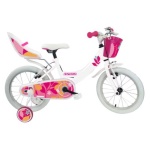 Esperia - Bicicletta Esperia 25148E BIMBA STARLET con rotelle e accessori Bianco
