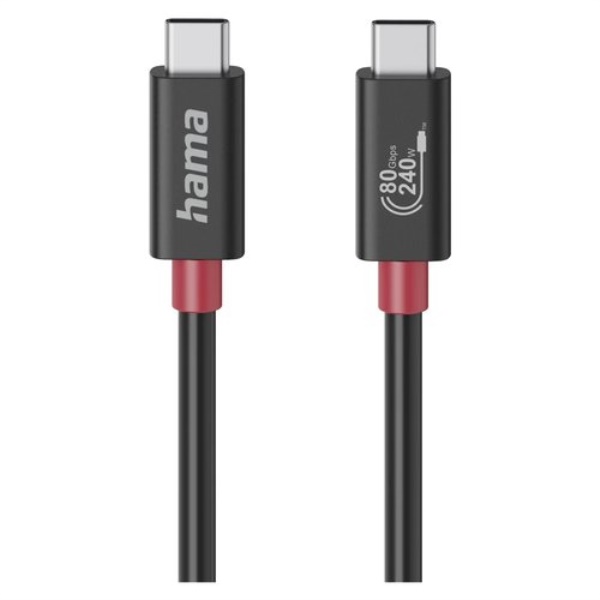 Cavo USB C Hama 00200799 240W USB4 Gen4 Black