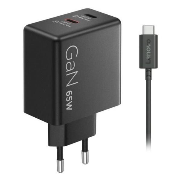 Caricabatterie Lenovo G0A6065BEU 65W GaN Dual Black
