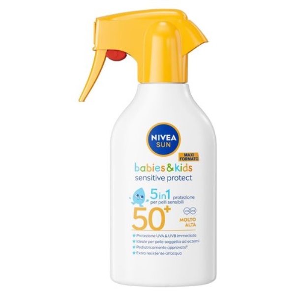 Crema solare bambini spray Sensitive Protect Babies & Kids Nivea SUN
