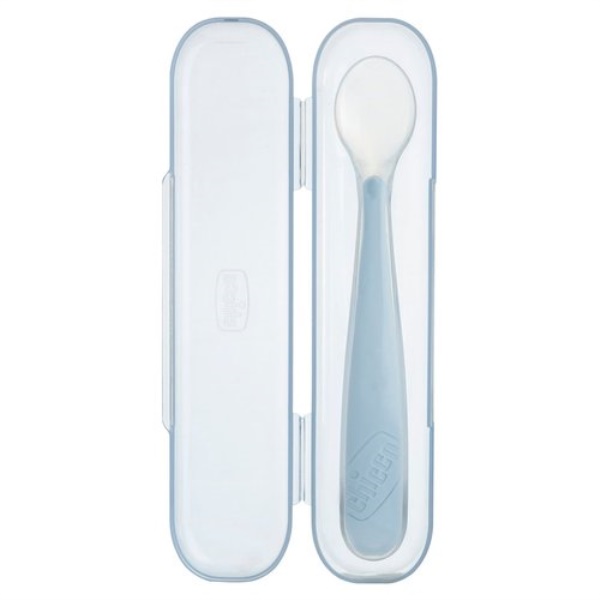 Cucchiaio morbido bimbi con custodia Chicco 00068283600000 Grigio