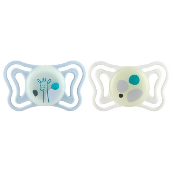 Succhietto Chicco 00071088410000 PHYSIOFORMA LIGHT lumi Bianco e Ghiac