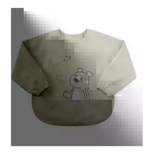 Set bavaglini Chicco 00016302350000 con maniche e tasca briciole Grigi
