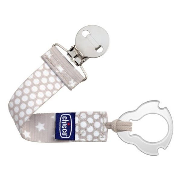 Porta succhietto Chicco 934140 Fashion clip nastro Sabbia