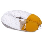 Baby Idea - Cuscino allattamento con tasche Baby Idea DOSE DODO Senape