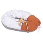 Baby Idea - Cuscino allattamento con tasche Baby Idea DOAR DODO Arancio