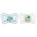 CHICCO - Succhietto Chicco 00071088410000 PHYSIOFORMA LIGHT lumi Bianco e Ghiac