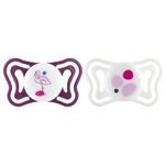 CHICCO - Succhietto Chicco 00071086110000 PHYSIOFORMA LIGHT bimba Viola e Bianc