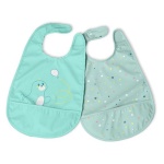 CHICCO - Set bavaglini Chicco 00016301250000 con tasca briciole Azzurro