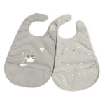 CHICCO - Set bavaglini Chicco 00016301350000 con tasca briciole Grigio