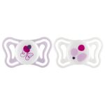 CHICCO - Succhietto Chicco 00071088110000 PHYSIOFORMA LIGHT bimba Rosa e Bianco