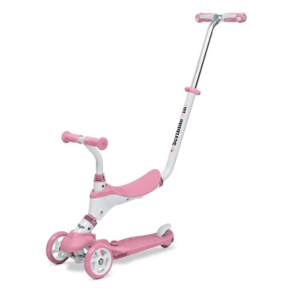Monopattino bimbi Mondo Gioco G037645 ON&GO Scribble 5 in 1 Rosa e Bia