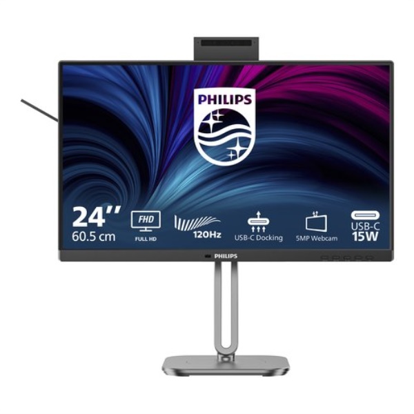 Monitor Philips 24B2U4301H 00 4000 SERIES Black e Silver