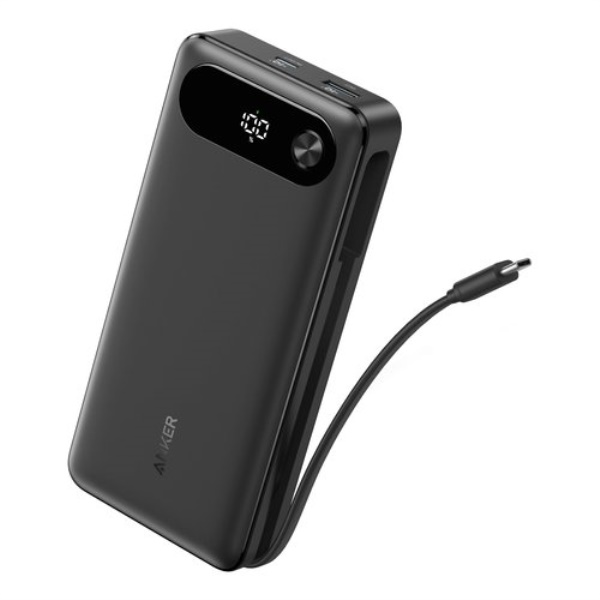 Power bank Anker A1383H11 Built In cable Black