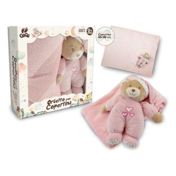 Peluche Teorema 39599 GOGO Il mio primo Orsetto con copertina Rosa