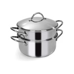 Barazzoni - Vaporiera Barazzoni 475053524 LE INOXIDABILI set 3 pz Cromo lucido