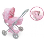 Teorema - Carrozzina giocattolo Teorema 74322 BABY TEO pieghevole Rosa