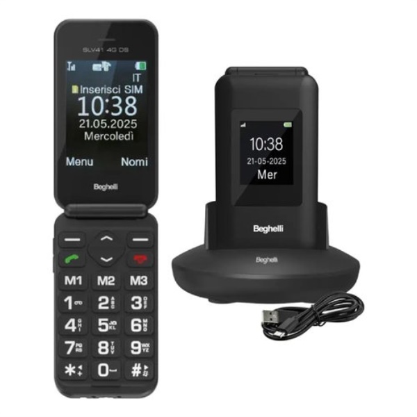 Cellulare Beghelli 9141 SALVALAVITA Phone SLV41 4G DS Black