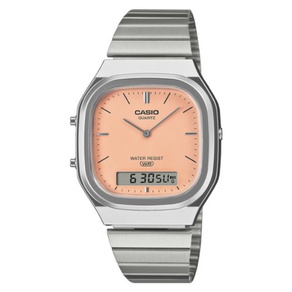 Orologio Casio AQ 240E 4AEF EDGY Silver e Orange