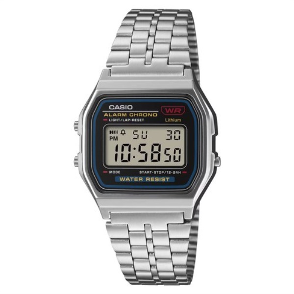 Orologio Casio A159WE 1EF ICONIC Silver e Black