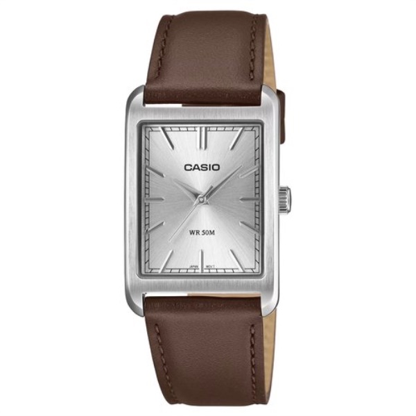 Orologio Casio MTP B215L 7AVER Silver e Brown