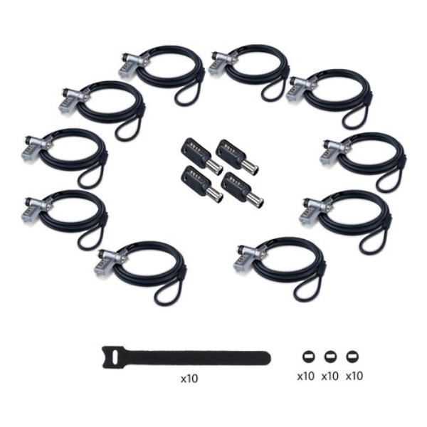 Cavo con lucchetto Startech.Com UDUOKA10 LAPTOP LOCK 3in1 Gray