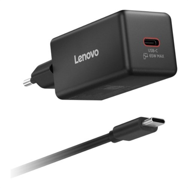 Caricabatterie Lenovo 40AW65WBEU 65W GaN Black