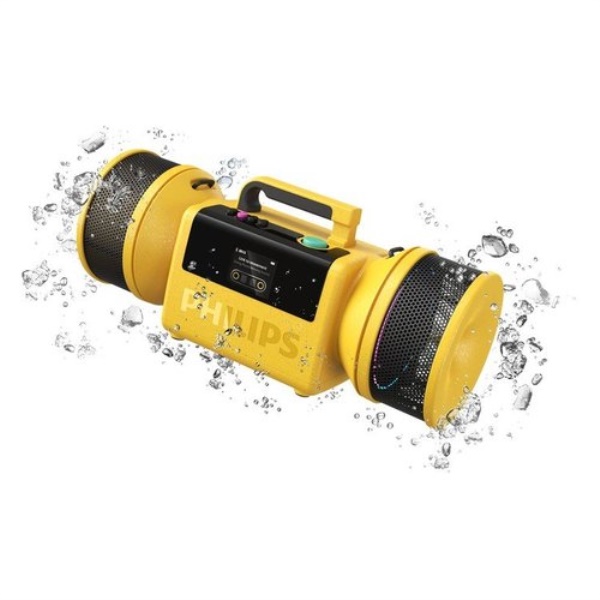 Cassa party Philips TAMS80Y 00 MOVING SOUND The Tube Auracast Yellow