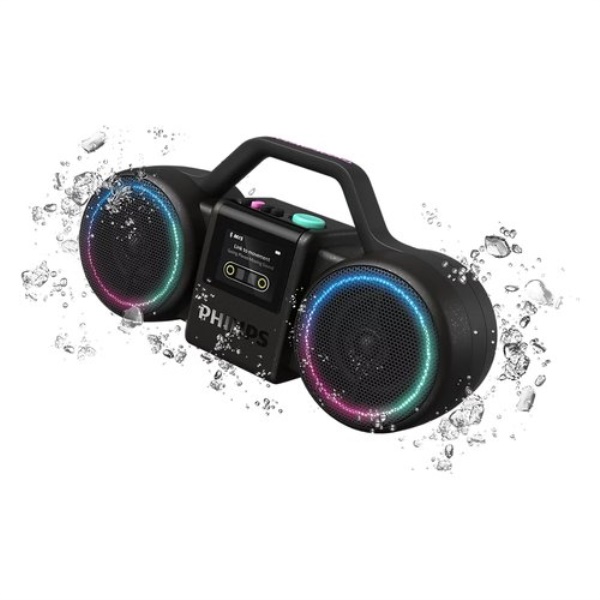 Cassa party Philips TAMS60B 00 MOVING SOUND The Roller Auracast Black