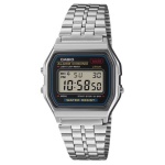 CASIO - Orologio Casio A159WE 1EF ICONIC Silver e Black