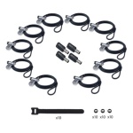 Startech.Com - Cavo con lucchetto Startech.Com UDUOKA10 LAPTOP LOCK 3in1 Gray