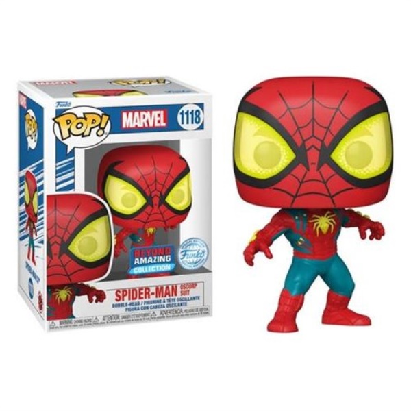 Personaggio collezione Funko 66626 POP MARVEL Spider Man Oscorp Suit 1