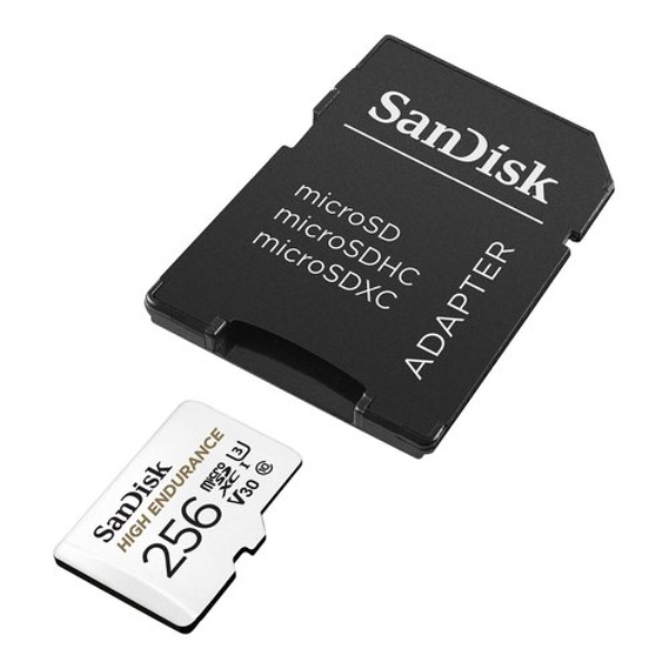 Scheda di memoria Sandisk SDSQQNR 256G GN6IA HIGH ENDURANCE White