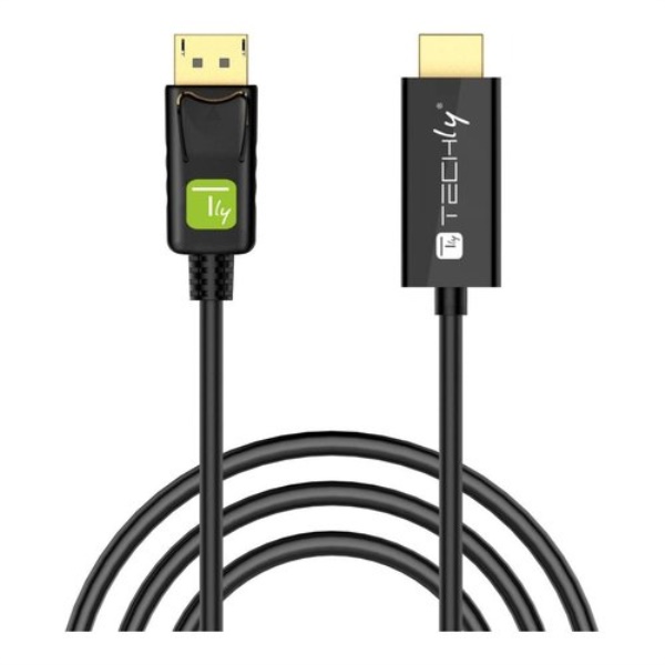 Cavo adattatore Techly ICOC DSP H12 030 DisplayPort a HDMI Black