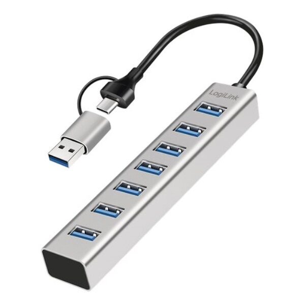 Hub USB Logilink UA0441 3.2 Silver