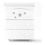 Italbaby - Bagnetto fasciatoio Italbaby 070 7020 0991 STELLINE 3 cassetti Bianco 