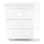 Italbaby - Bagnetto fasciatoio Italbaby 070 7020 0992 STELLINE 3 cassetti Bianco