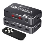 Techly - Switch HDMI Techly IDATA HDMI2 4K5160B 5in1 Black