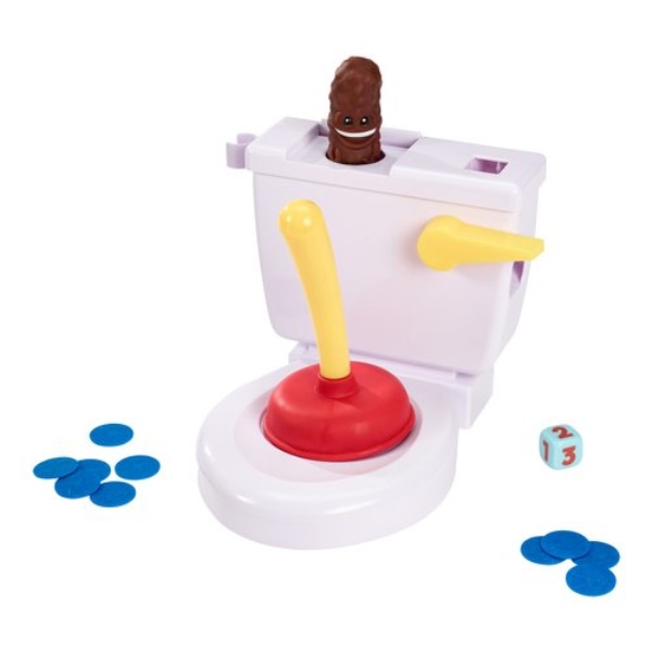 Gioco Mattel FWW30 GAMES Acchiappa la cacca con WC incluso gioco
