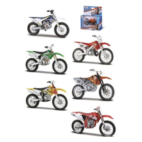 Modellino moto Maisto 31300 06000 Moto Cross Assortito