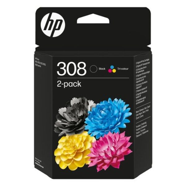 Set cartucce stampante Hp 6L6S6UE 2 Pack