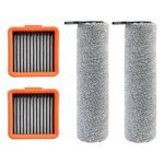 Uwant - Ricambio lavapavimento Uwant 2 spazzole a rullo + 2 filtri HEPA