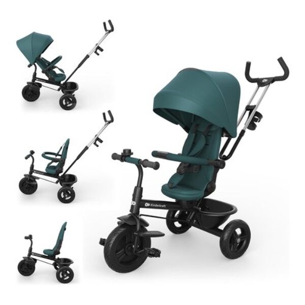Triciclo Kinderkraft KRASTO02GREPL00 ASTON 2 evolutivo 6 in 1 Green