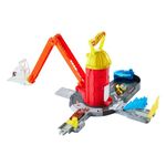 Mattel - Playset Super Caserma dei Pompieri con veicolo 1:64 Mattel JHL95 HOT W