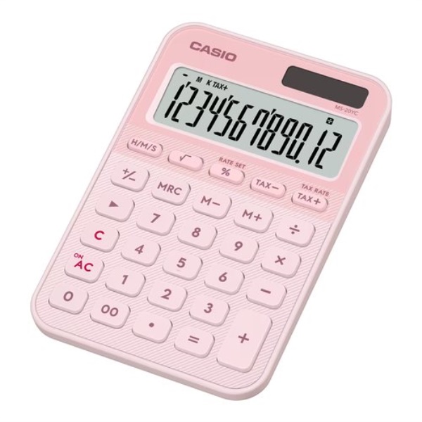 Calcolatrice Casio MS 20YC LP W EP MS SERIES Light pink