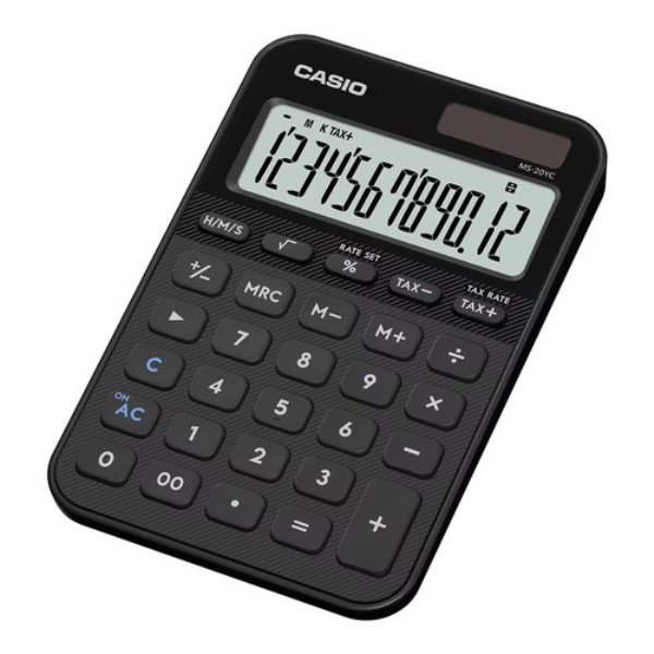 Calcolatrice Casio MS 20YC BK W EP MS SERIES Black